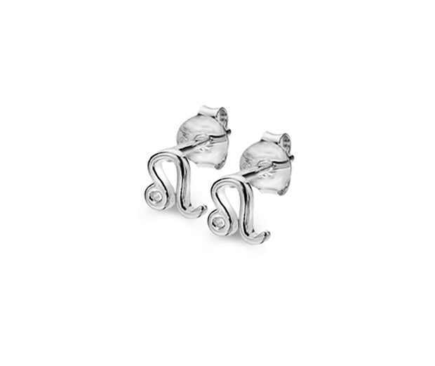 Zodiac Leo Earrings In Sterling Silver By FANCI Fine Jewellery, Southampton, UK.