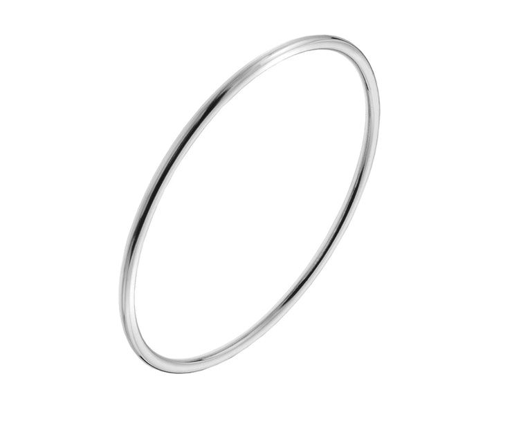 Silver Standard 3mm Bangle - 65mm Diameter by FANCI Fine Jewellery, Southampton, UK