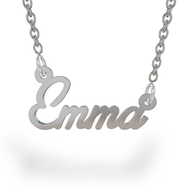 Personalised Name Necklace In White Gold by FANCI Fine Jewellery, Southampton, UK.