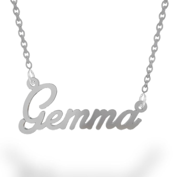 Personalised Name Necklace In Silver by FANCI Fine Jewellery, Southampton, UK.