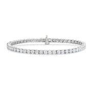 Claw Set Lab Grown Diamond Tennis Bracelet In White Gold By FANCI Fine Jewellery, Southampton, UK.