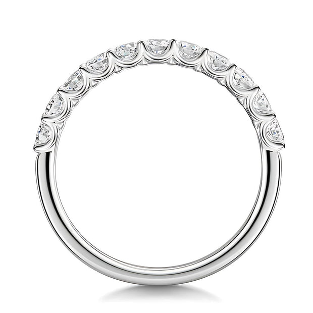 Prong Setting Half Eternity Lab Grown Diamond Ring In White Gold By FANCI Fine Jewellery, Southampton, UK.