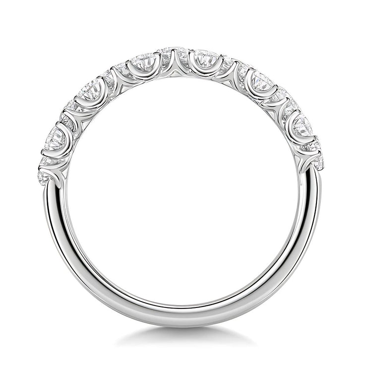 Pear Lab Grown Diamond Half Eternity Ring In White Gold By FANCI Fine Jewellery, Southampton, UK.