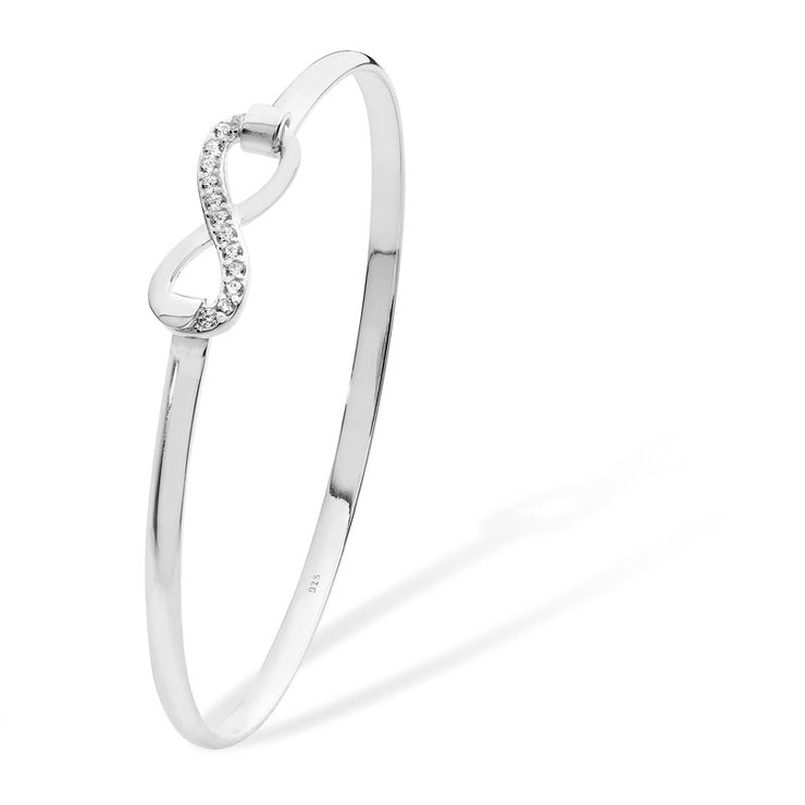 Silver Infinity Knot Bangle by FANCI Fine Jewellery, Southampton, UK