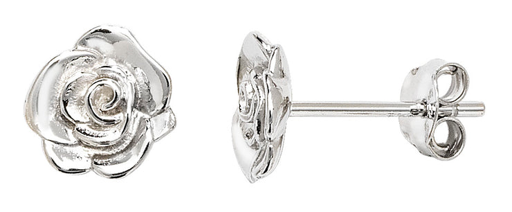 Rose Stud Earrings by FANCI Fine Jewellery, Southampton, UK.