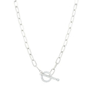 T-BAR Necklace with CZ Detail by FANCI Fine Jewellery, Southampton, UK.