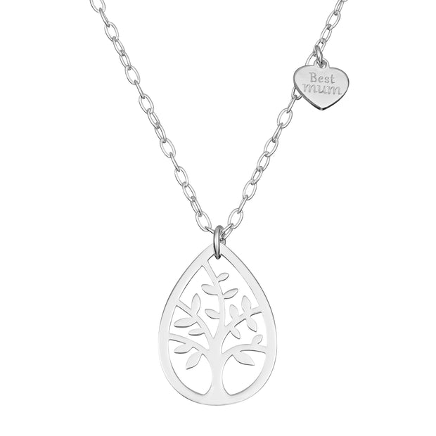 Best Mum Tree Pendant Necklace by FANCI Fine Jewellery, Southampton, UK.