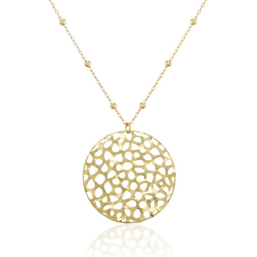 9ct Yellow Gold Shimmer Necklace by FANCI Fine Jewellery, Southampton, UK.