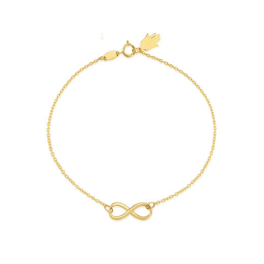 9ct Yellow Gold Infinity Knot Bracelet by FANCI Fine Jewellery, Southampton, UK.