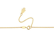 9ct Yellow Gold Infinity Knot Necklace Adjustable Clasp by FANCI Fine Jewellery, Southampton, UK.