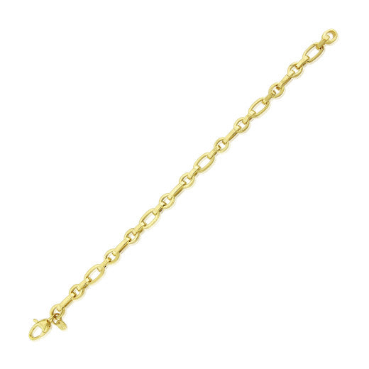 9ct Yellow Gold Oval Link Bracelet by FANCI Fine Jewellery, Southampton, UK.