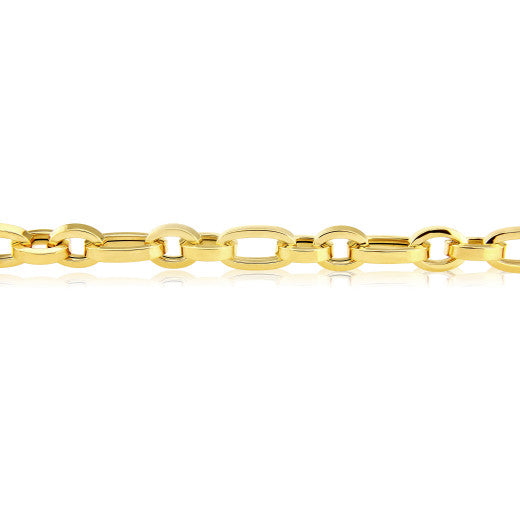 9ct Yellow Gold Oval Link Bracelet by FANCI Fine Jewellery, Southampton, UK.