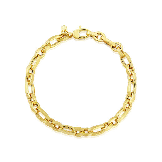 9ct Yellow Gold Oval Link Bracelet by FANCI Fine Jewellery, Southampton, UK.