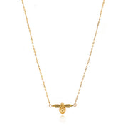 9ct Yellow Gold Bee Necklace by FANCI Fine Jewellery, Southampton, UK.