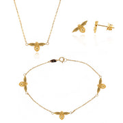 9ct Yellow Gold Bee Jewellery Collection by FANCI Fine Jewellery, Southampton, UK.