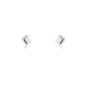 9ct Yellow Gold 3mm Cube Stud Earrings By FANCI Fine Jewellery, Southampton, UK.