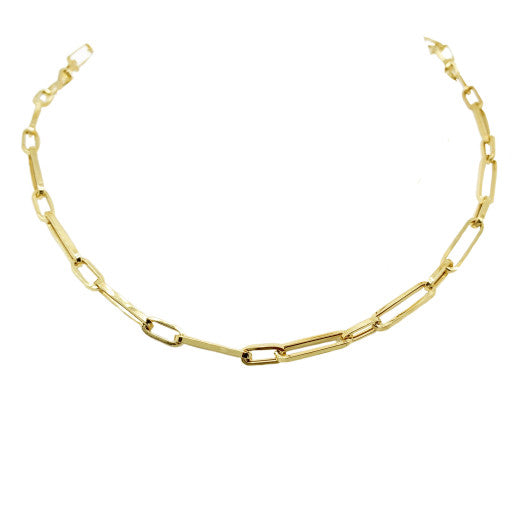 9ct Yellow Gold Links Necklace by FANCI Fine Jewellery, Southampton, UK.