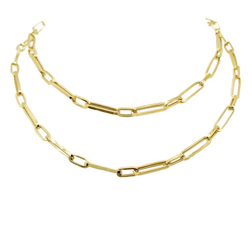 9ct Yellow Gold Links Necklace by FANCI Fine Jewellery, Southampton, UK.