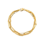 9ct Yellow Gold Multi-Strand Bracelet by FANCI Fine Jewellery, Southampton, UK.