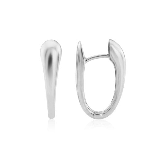 White Gold Tapered Earrings By FANCI Fine Jewellery Southampton, UK.