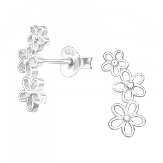 Flowers Stud Earrings by FANCI Fine Jewellery, Southampton, UK.