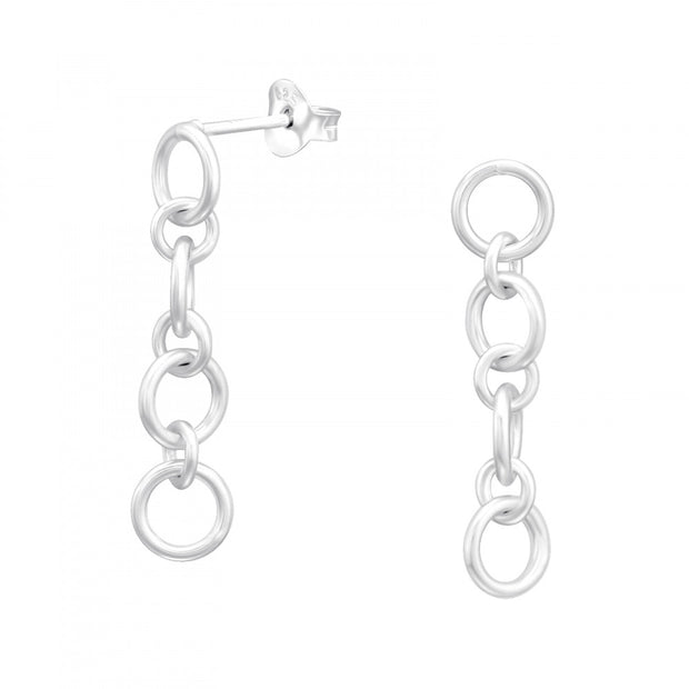 Chain Links Drop Earrings by FANCI Fine Jewellery, Southampton, UK.