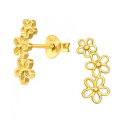 Flowers Stud Earrings by FANCI Fine Jewellery, Southampton, UK.