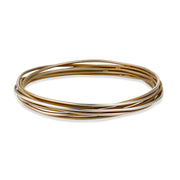 Tan Colour Chaos Bangle Manufactured From Hypoallergenic Pure Titanium by FANCI Fine Jewellery, Southampton, UK.