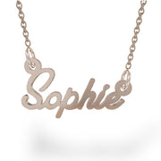 Personalised Name Necklace In Rose Gold by FANCI Fine Jewellery, Southampton, UK.